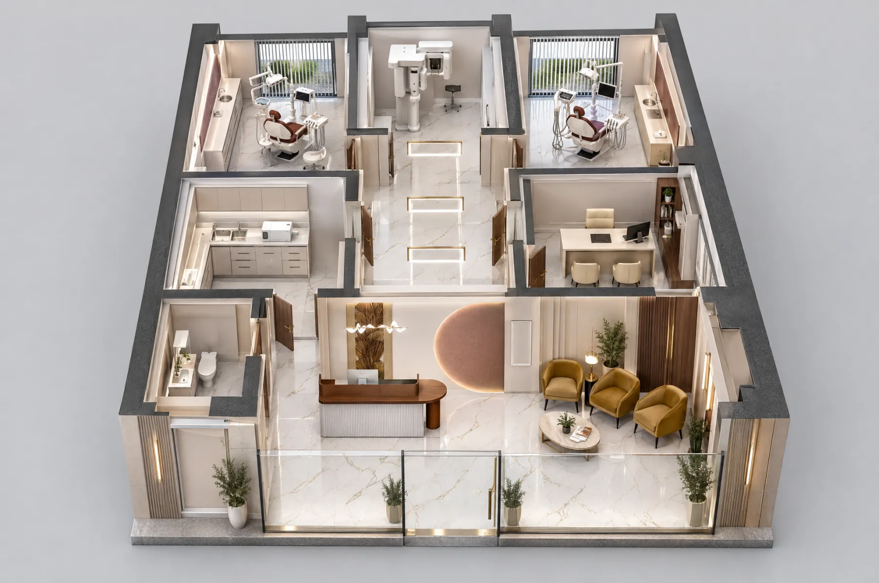 Yerleşim · 3D izometrik